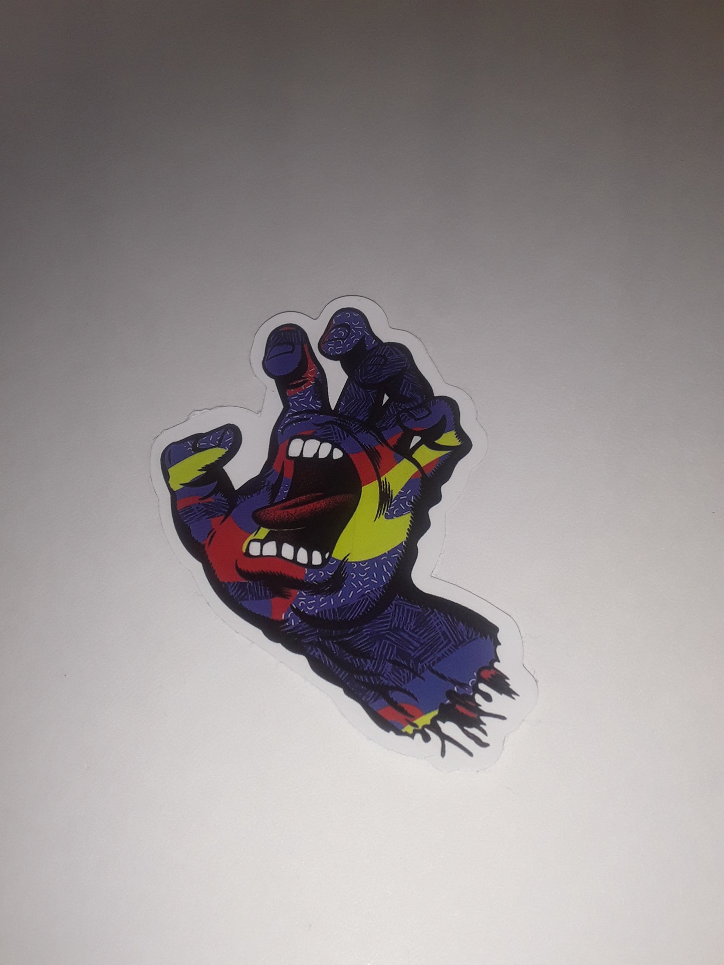 Santa Cruz Screaming Hand Painters Touch Skateboarding Sticker Sm