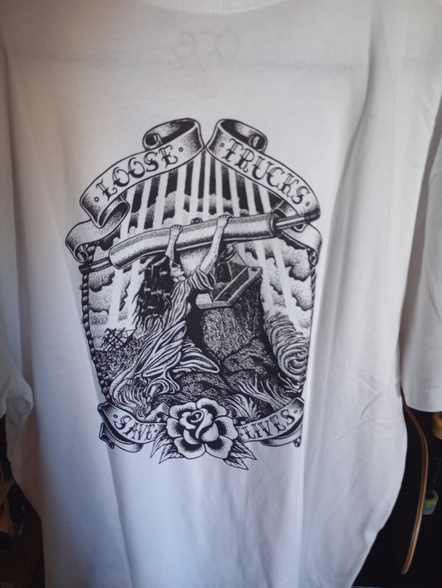 ACE Trucks Saves Lives Tat shirt White XL