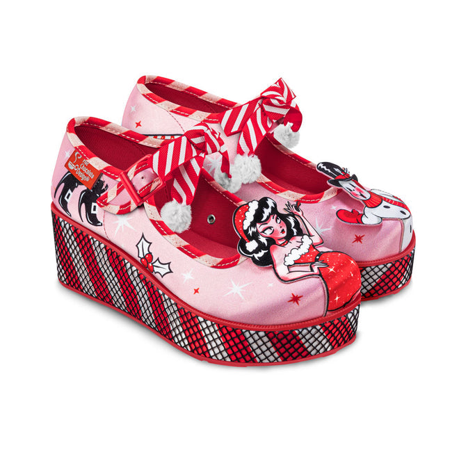 Hot Chocolate Design Chocolaticas® Betty Claus Women's Mary Jane Platform