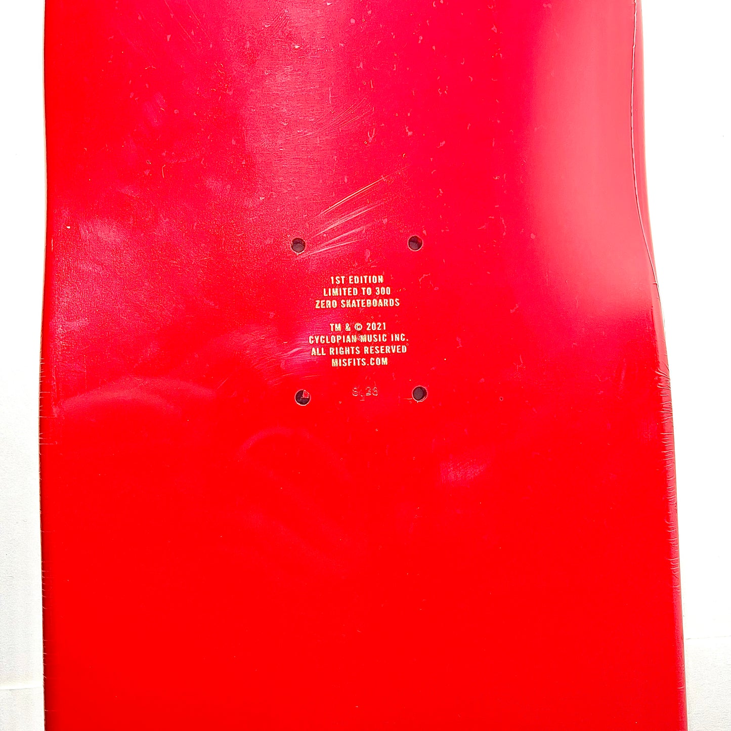 Zero X Misfits JFK Assassination 1st ed. Ltd 300 collectors skate deck 8.375"