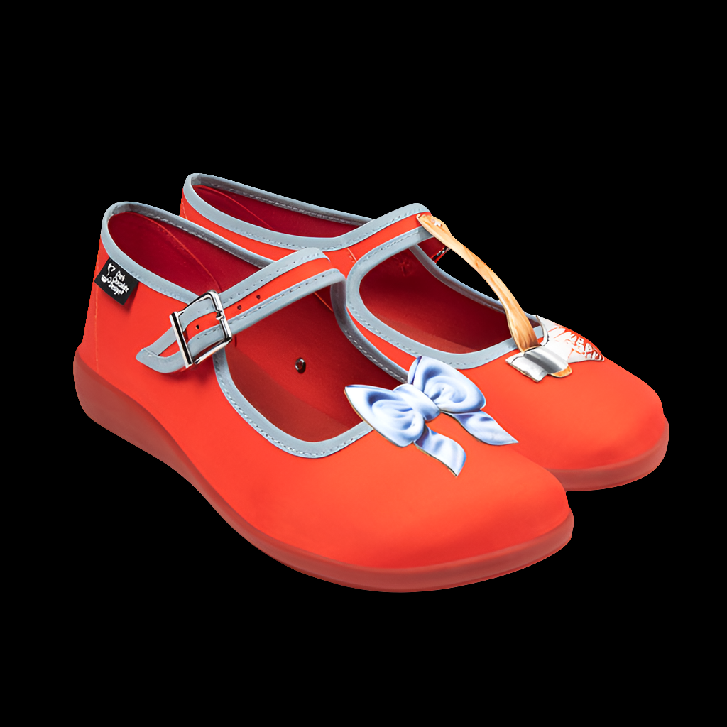 Hot Chocolate Design (Dark Chocolate) Chocolaticas® Horror Film Mary Jane Flats Shoes
