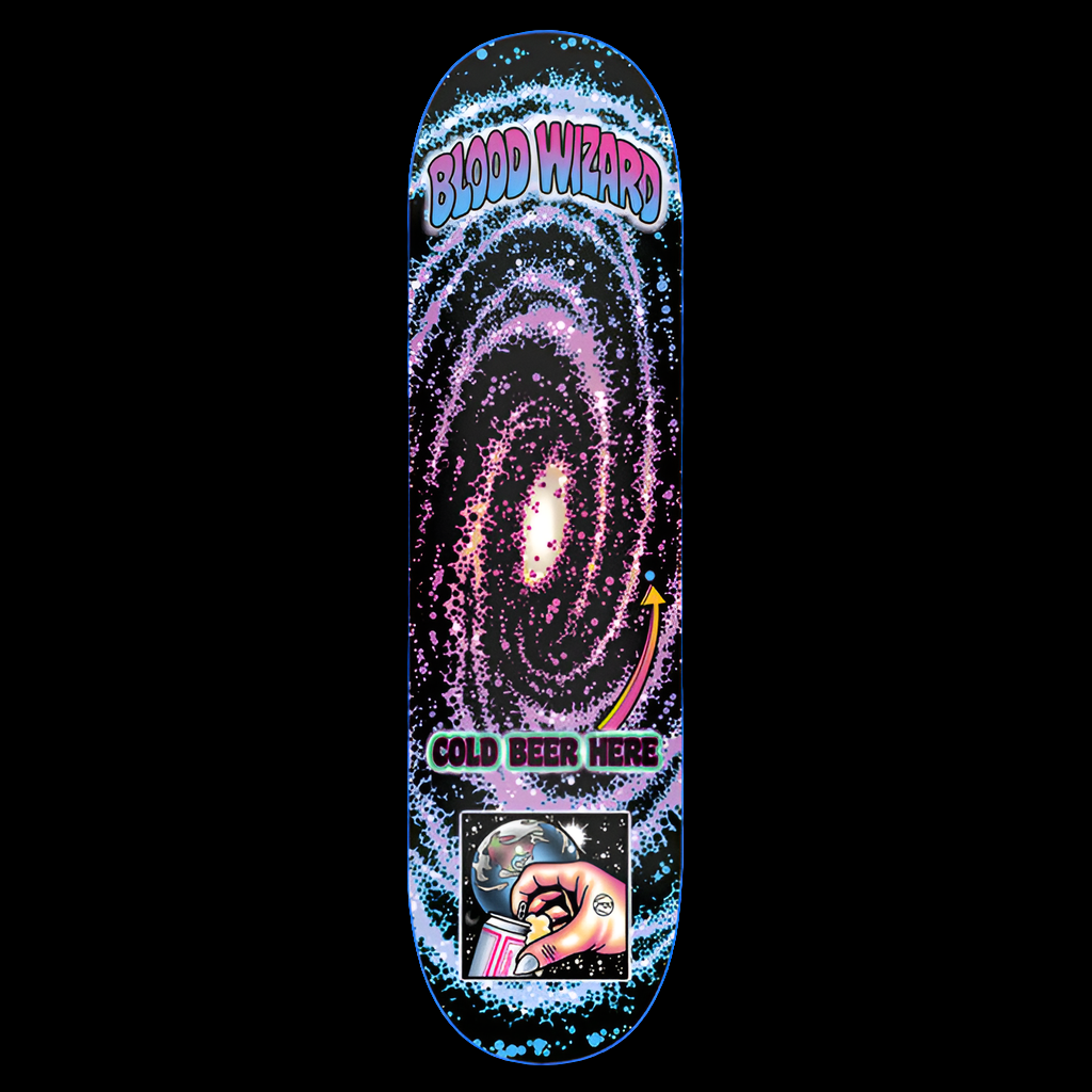 Blood Wizard Cold Beer Here Galaxy Deck 9"