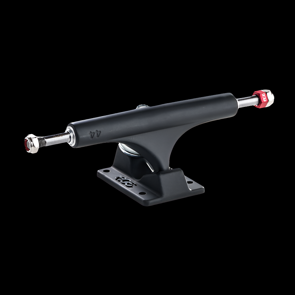 ACE AF1 Black Matte 44 Skate Trucks with rethreading nut (fits 8.1" - 8.38")