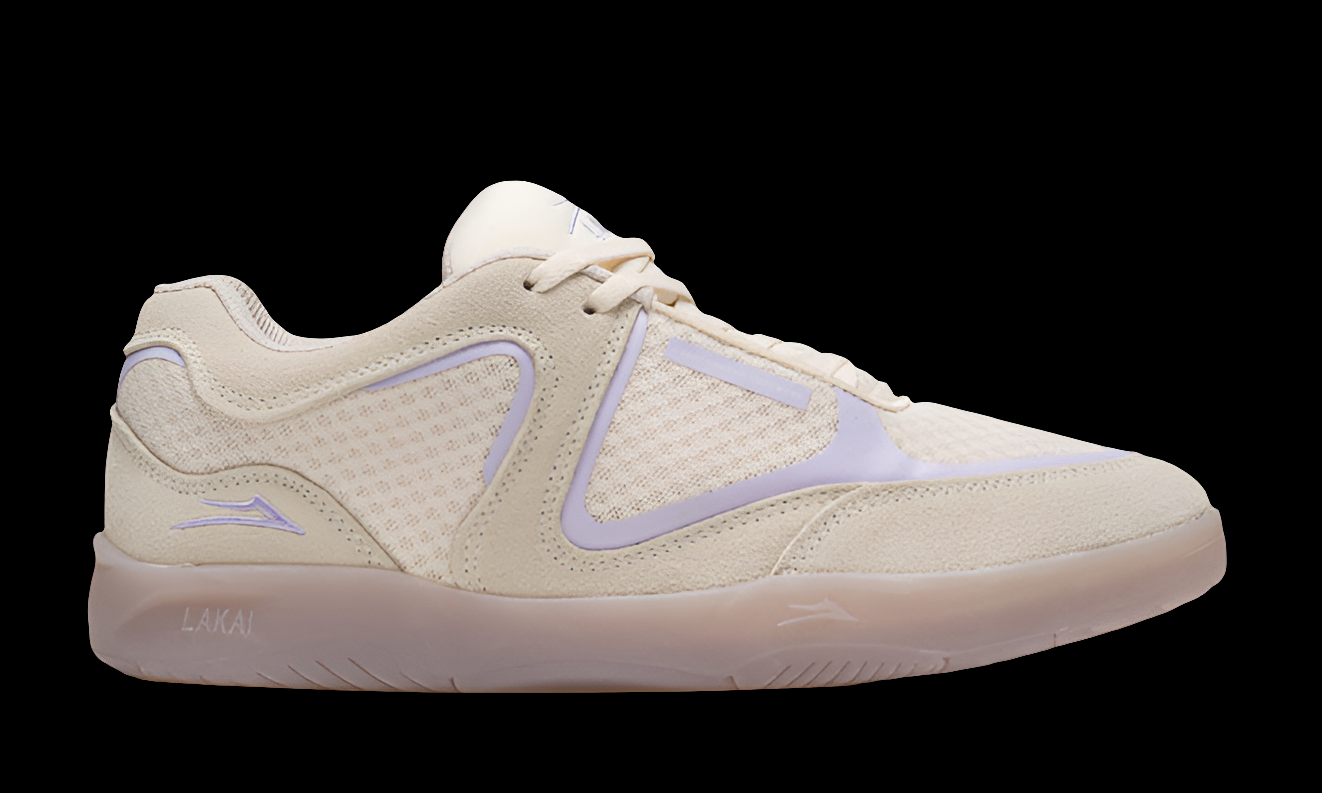 Lakai Fade reissue Creme Purple Suede skate shoes 12