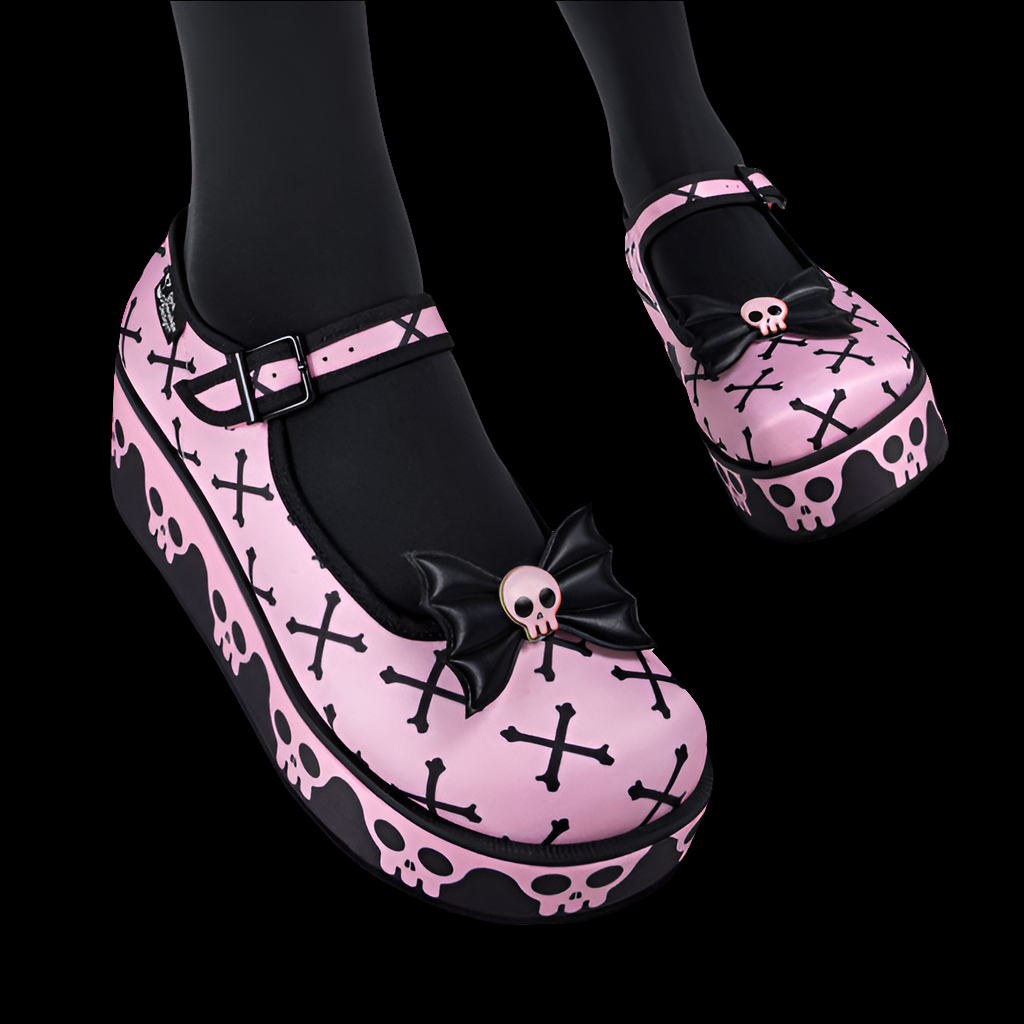 Hot Chocolate Design (Dark Chocolate) Chocolaticas® Pink Bones Women's Mary Jane Platform