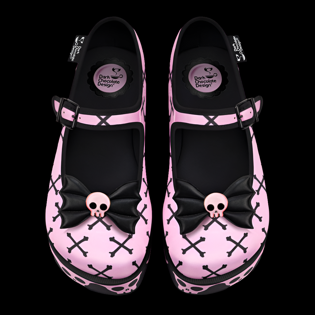 Hot Chocolate Design (Dark Chocolate) Chocolaticas® Pink Bones Women's Mary Jane Platform