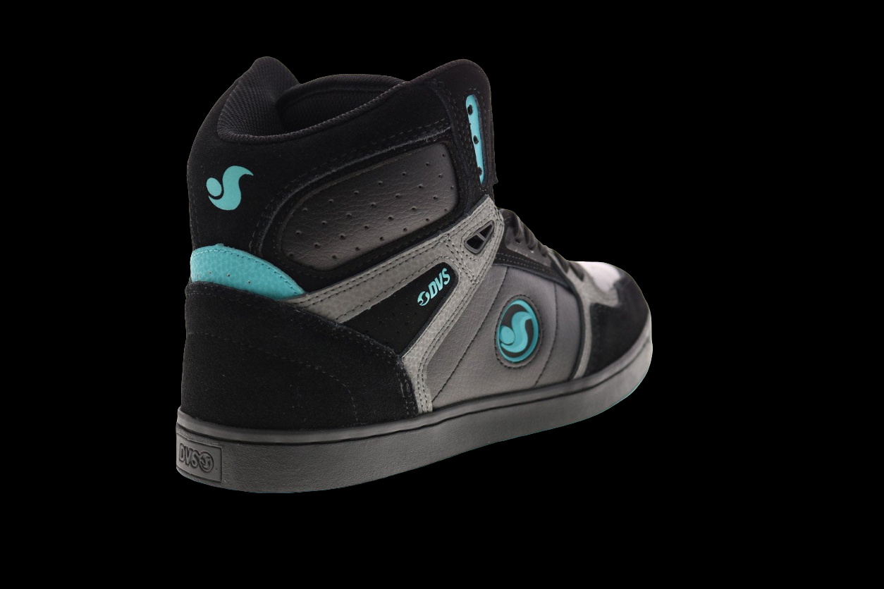 DVS Honcho Hi-top Black/ Turquoise Blue skate shoes