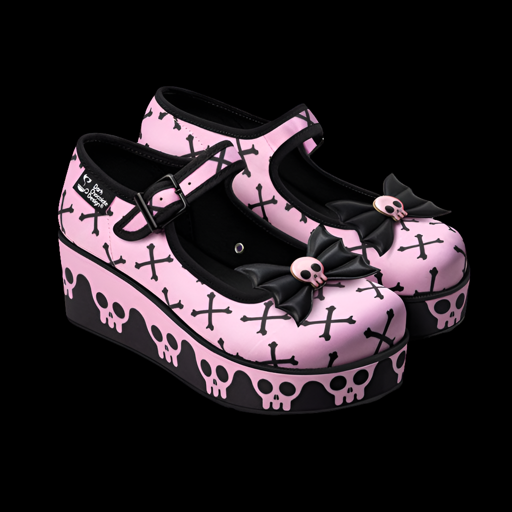 Hot Chocolate Design (Dark Chocolate) Chocolaticas® Pink Bones Women's Mary Jane Platform
