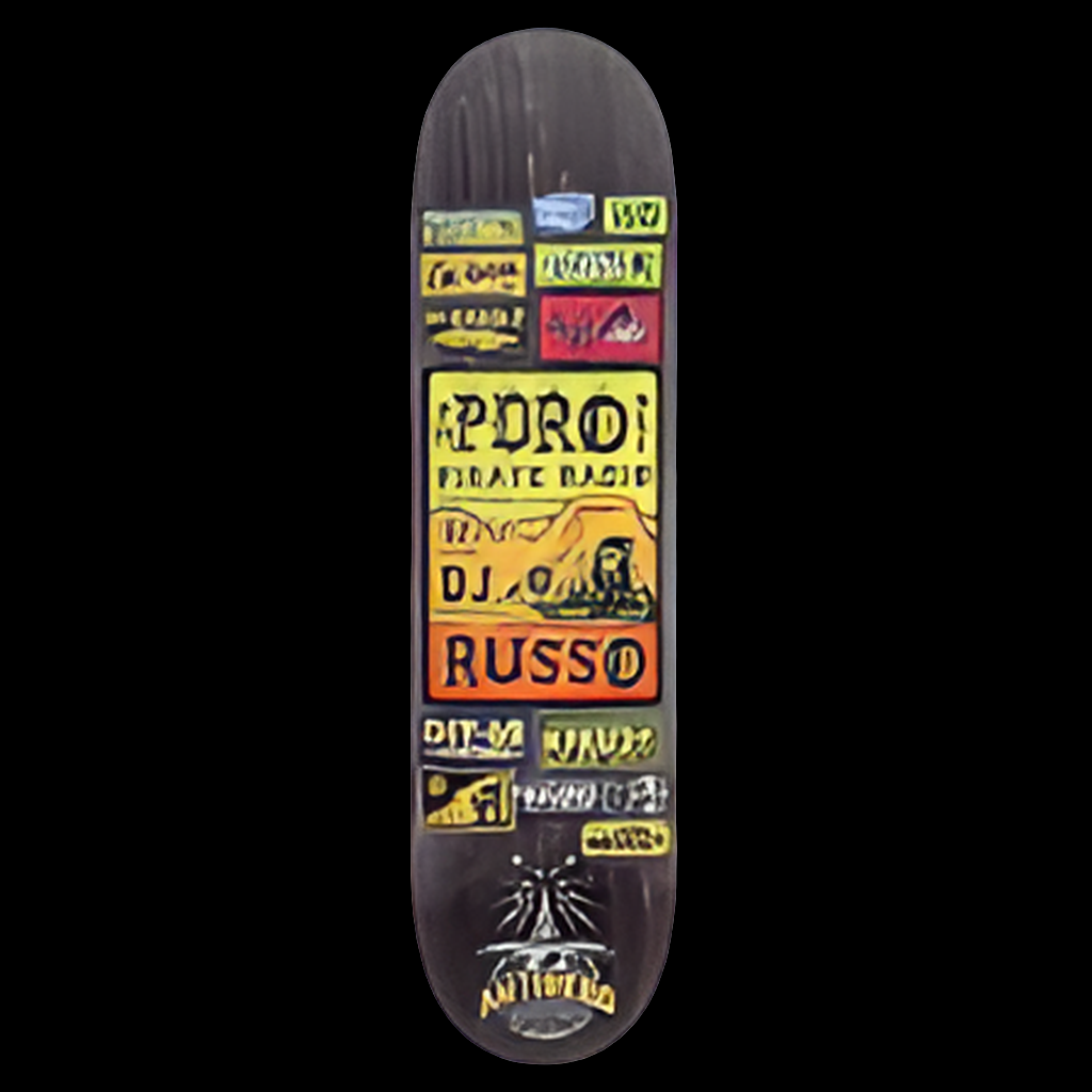 Anti-Hero Russo Broadcasting Stn Pro skate deck 8.38"