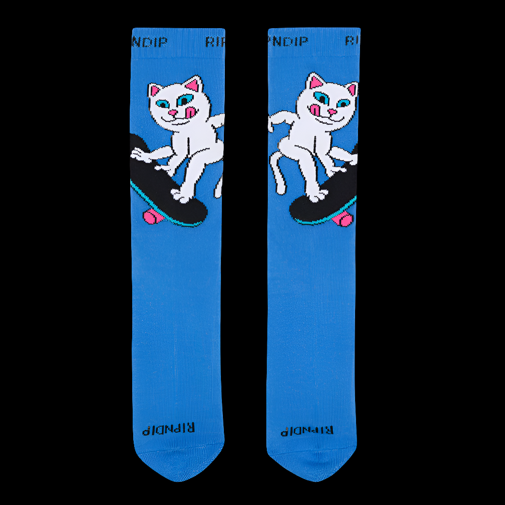Rip N Dip Skater Nerm slate blue skate socks