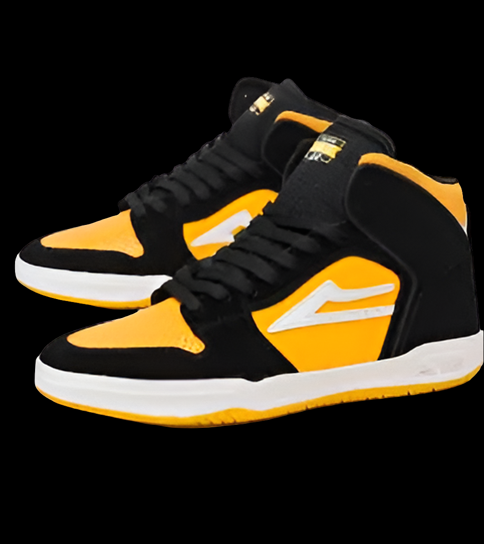 Lakai Telford XLK Hi-Top Black/Yellow Suede