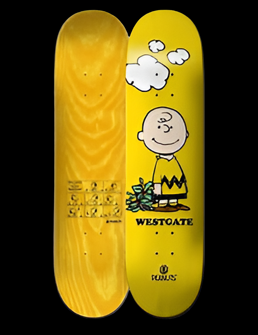 Element X Peanuts Westgate Charlie Brown collectors skate deck 8"
