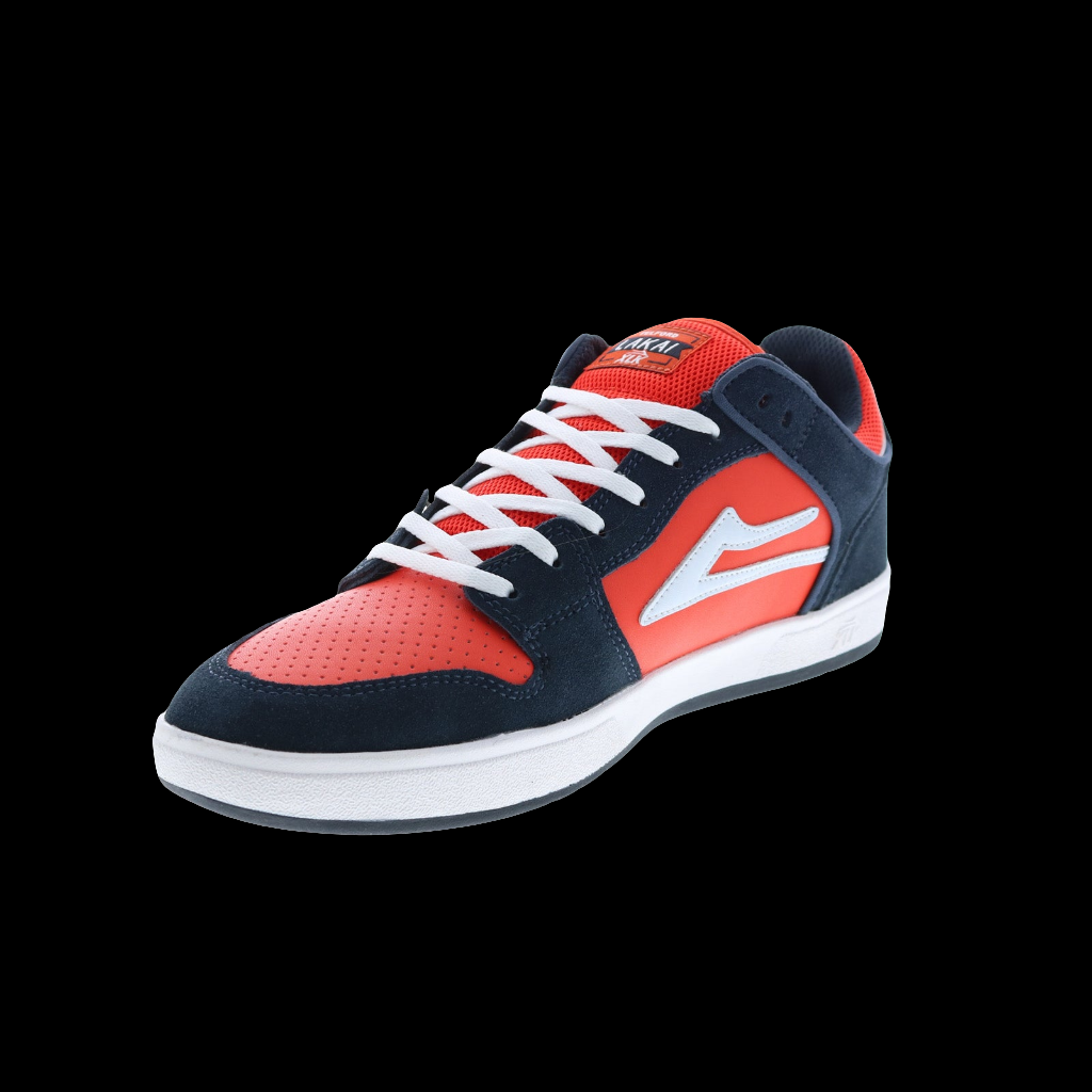 Lakai Telford Low Navy/Flame Suede skate shoes 12