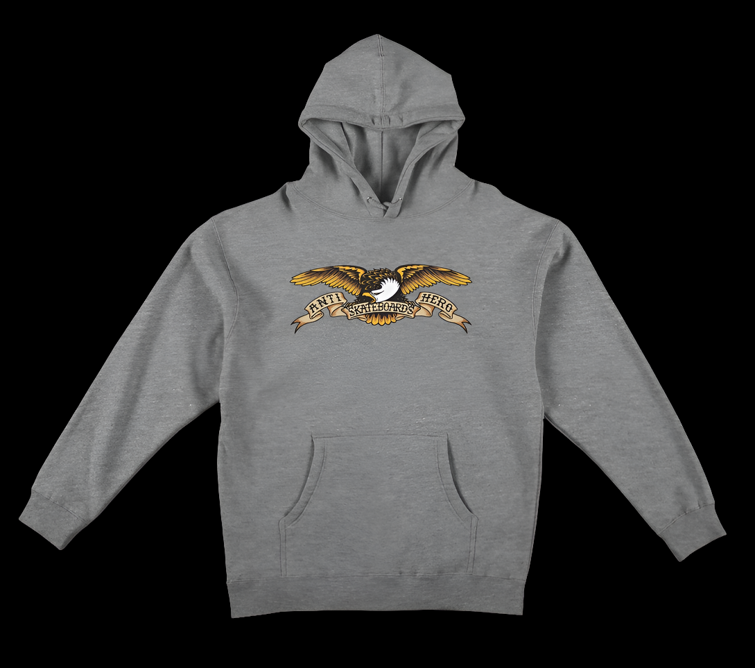 Anti-Hero Skateboards Eagle Gunmetal Grey Pullover Hoodie
