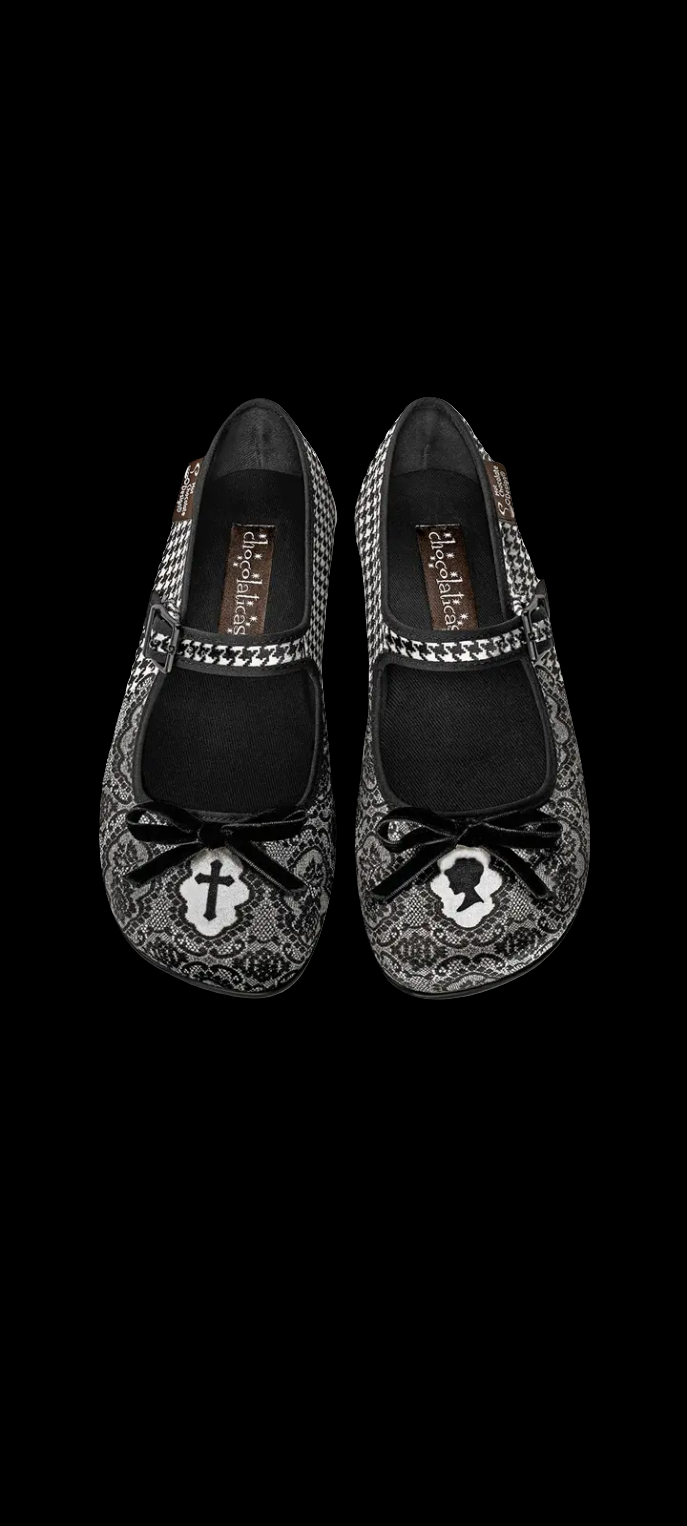 Hot Chocolate Design (Dark Chocolate) Chocolaticas® Victorian Simonette Goth Mary Jane Shoes