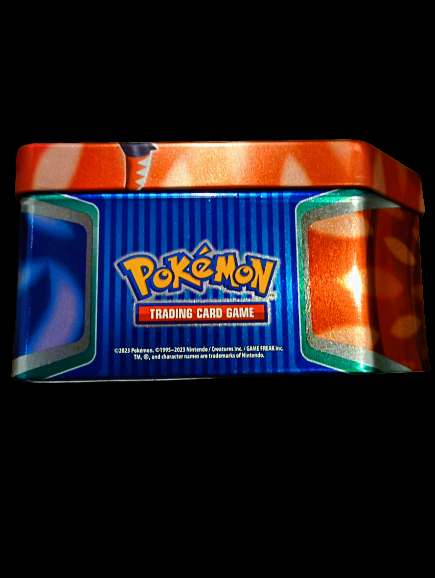 Pokémon TCG: Paldea Legends Koraidon EX Metal Collectors Tin Keepsake/Storage (empty box)
