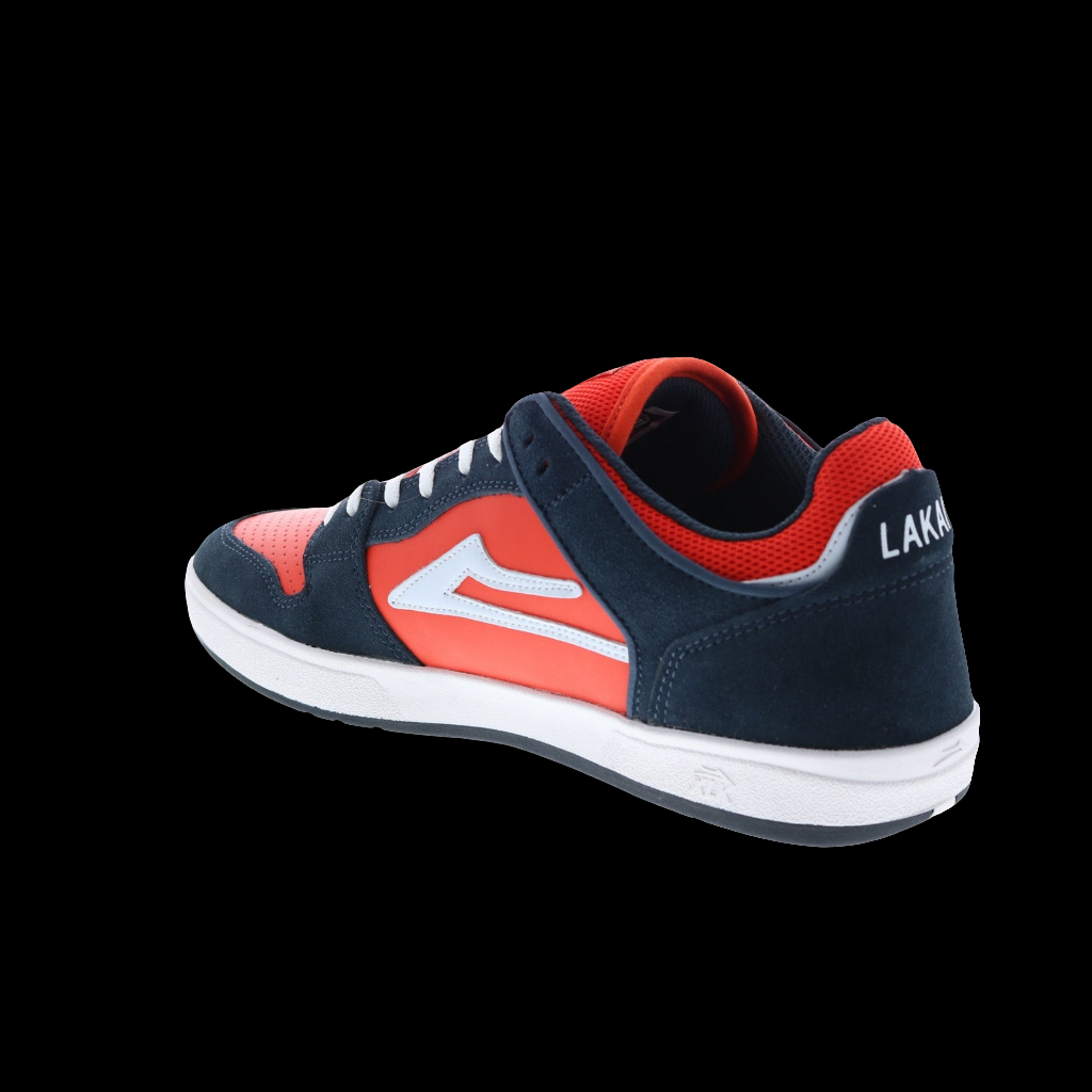 Lakai Telford Low Navy/Flame Suede skate shoes 12