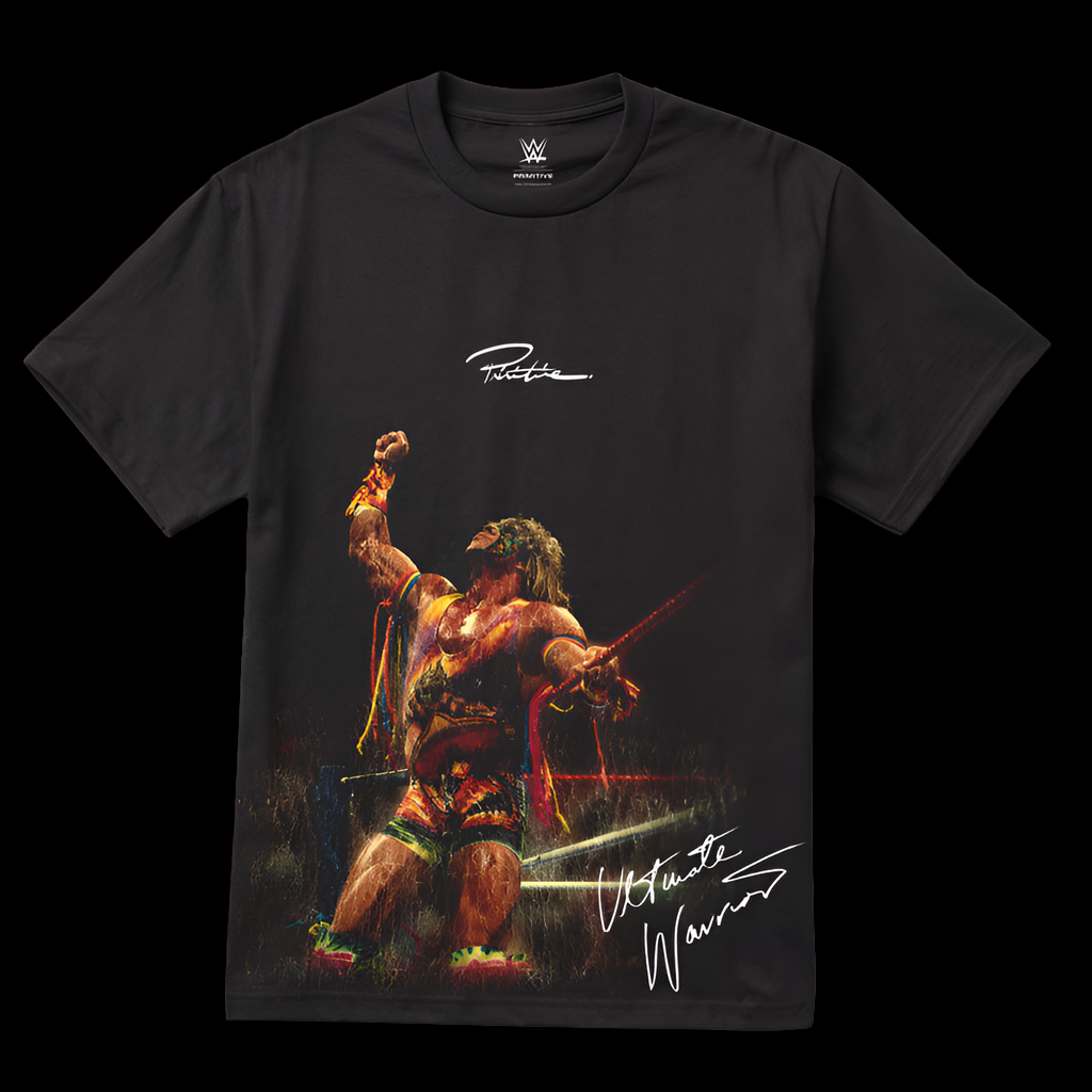 Primitive x WWE Ultimate Warrior Black Skate Shirt Medium