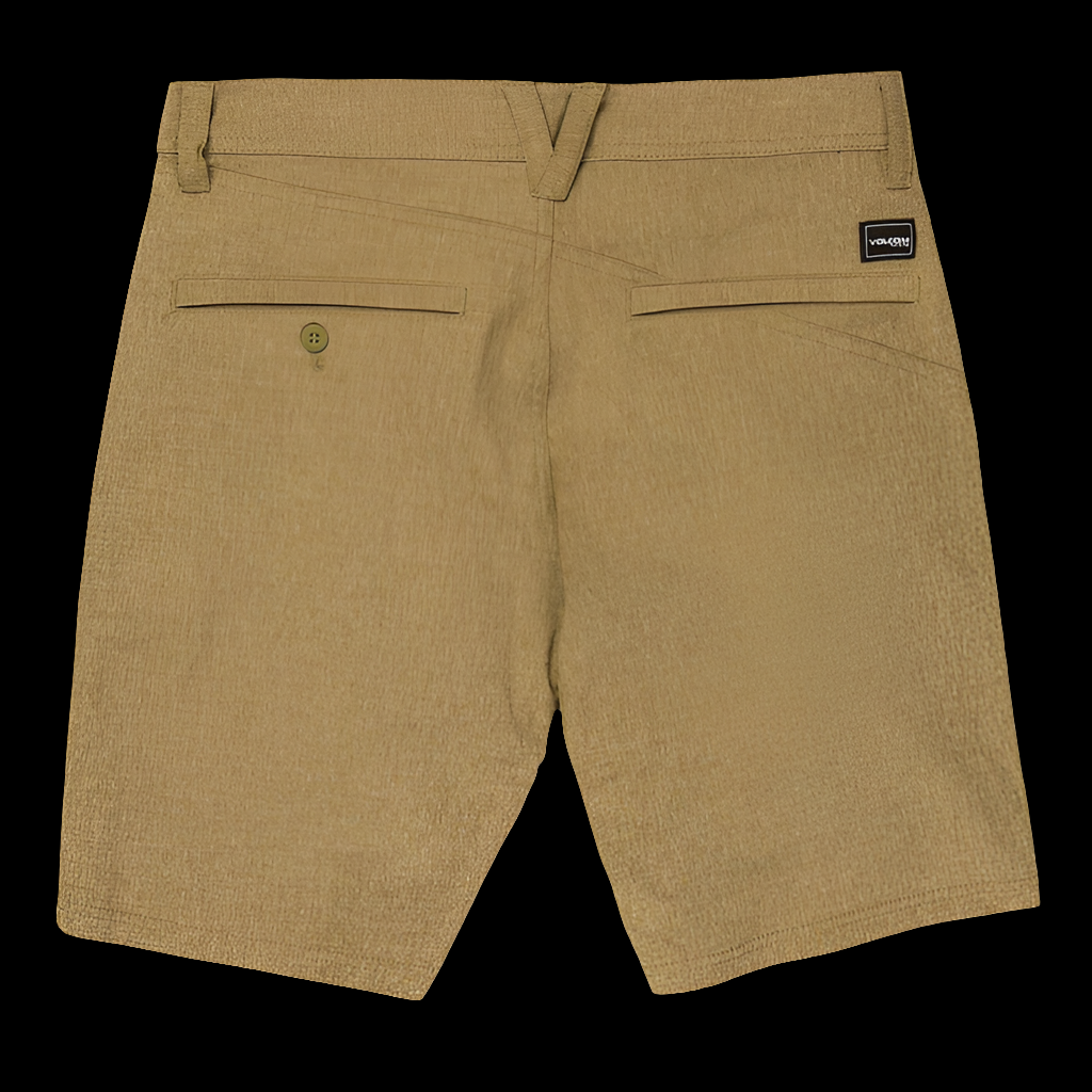 Volcom Frickin Cross Shred dark khaki skate shorts