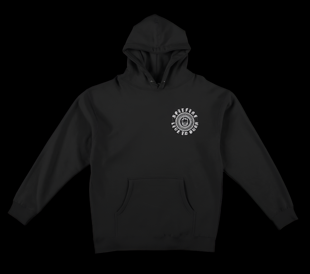 Spitfire Web Black Classic Pullover Hoodie