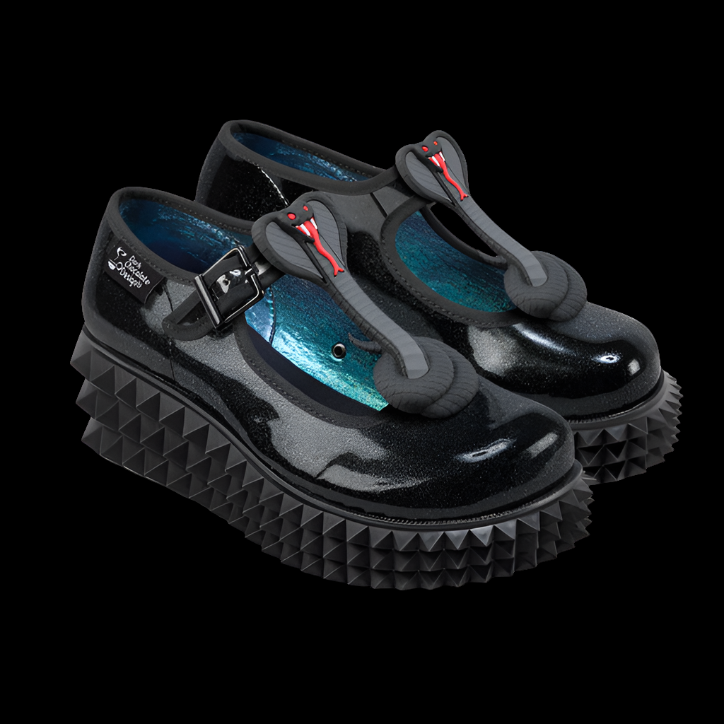 Hot Chocolate Design (Dark Chocolate) Chocolaticas® Cobra Women's Mary Jane Platform