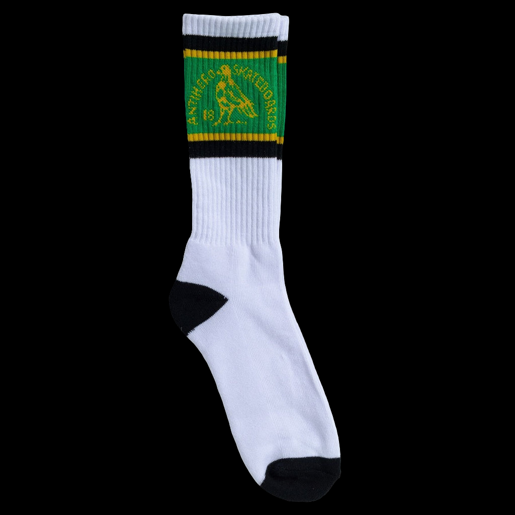 Anti-Hero Clubhouse White/Green Socks