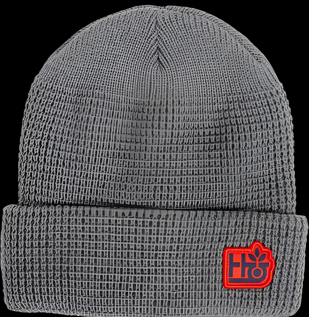Habitat Waffle Knit Grey Beanie