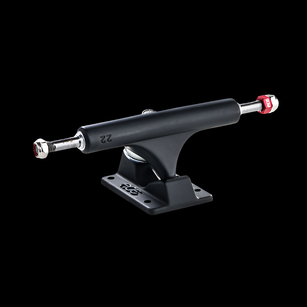 ACE AF1 Black Matte 22 Skate Trucks with rethreading nut (fits 7.75" - 8")