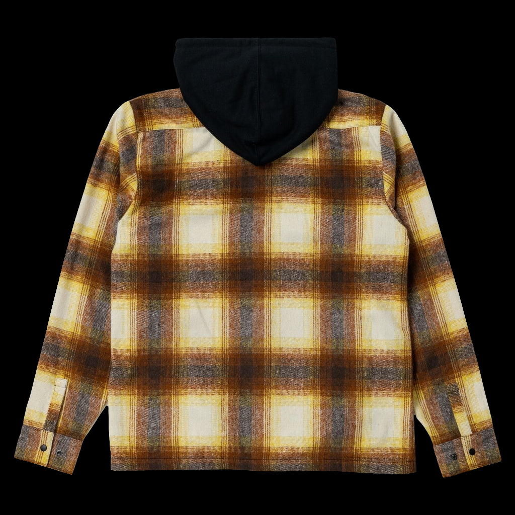 Krooked Double OK Tan Plaid Hooded Sweater
