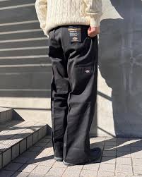 Dickies Loose Fit Double Knee Twill Pants 33x30 Navy Blue
