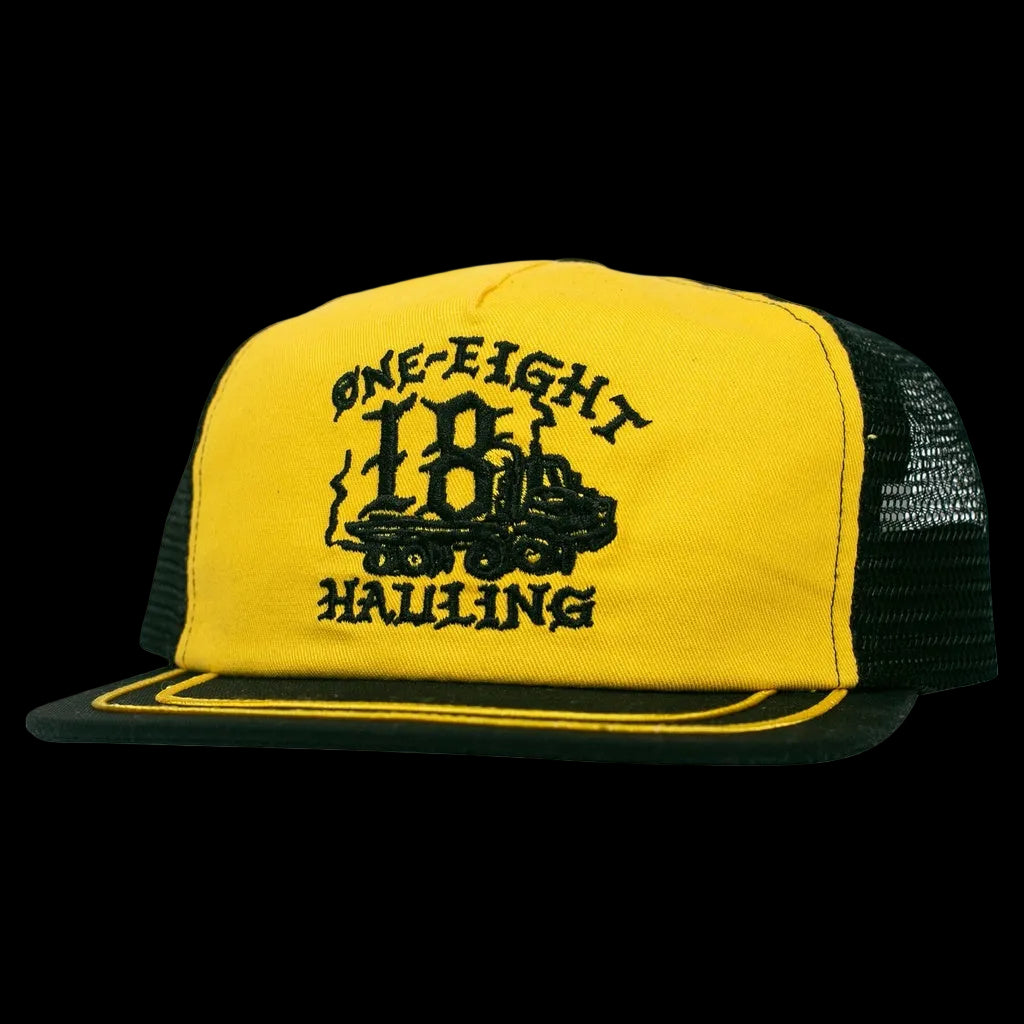 Anti-Hero Skateboards (Spring 26') "1-8 Hauling" Big Rig Black/Yellow Snapback Trucker Hat