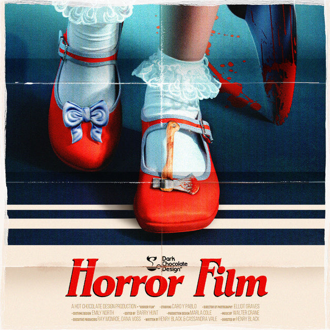 Hot Chocolate Design (Dark Chocolate) Chocolaticas® Horror Film Mary Jane Flats Shoes