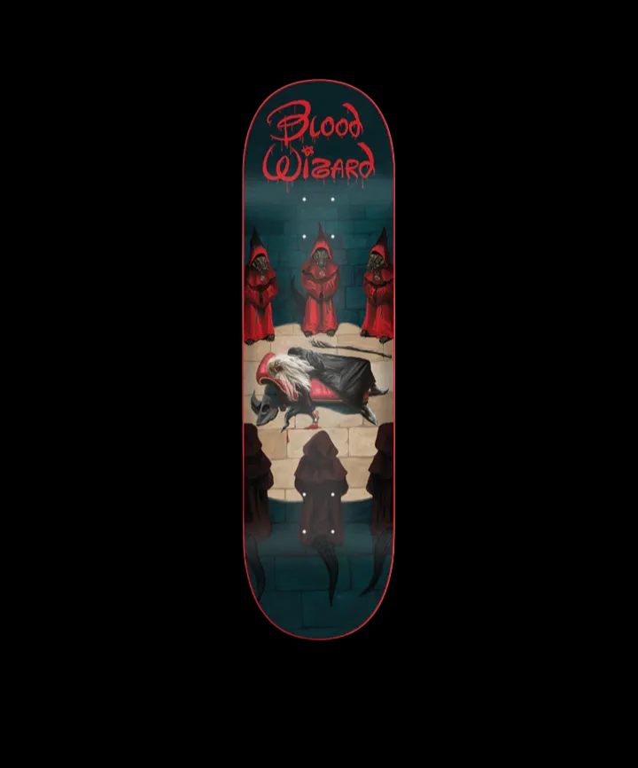 Blood Wizard "Darktasia Series" Heretics Dance Walt Disney Cult Skate Deck 8.6"
