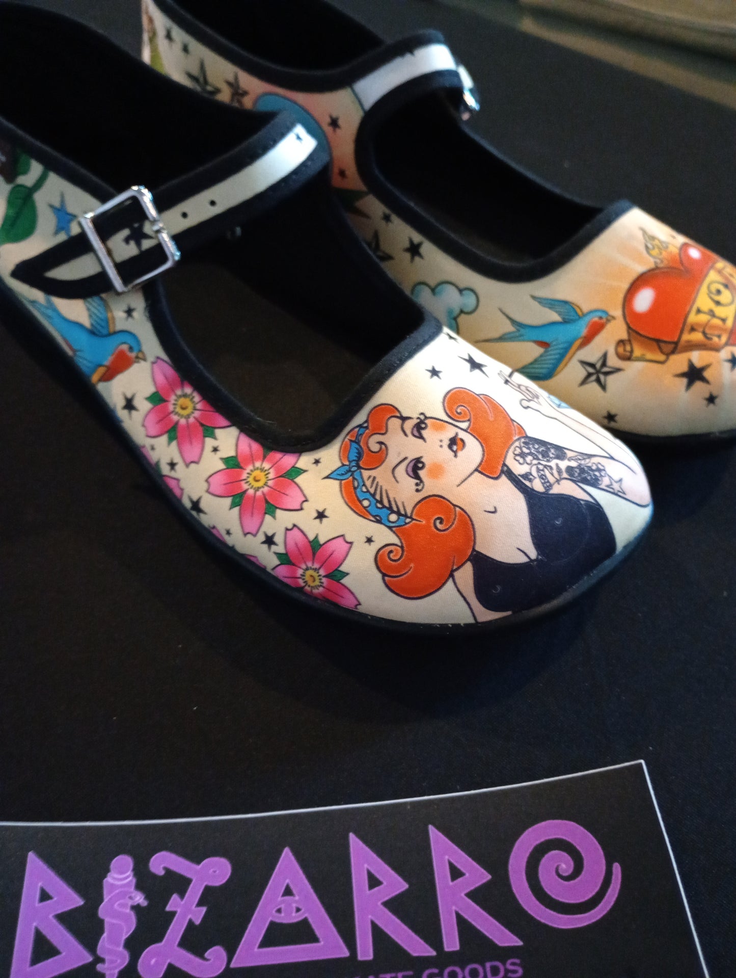 Hot Chocolate Design Chocolaticas® Tattooed Gypsy Love Women's Mary Jane Flat shoes
