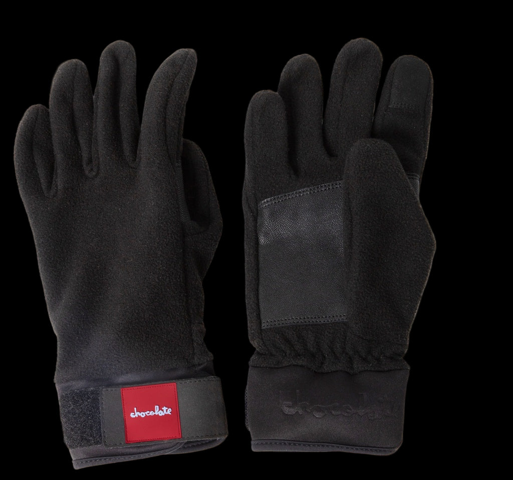 Chocolate Skateboards Screen Touch Black Winter Gloves