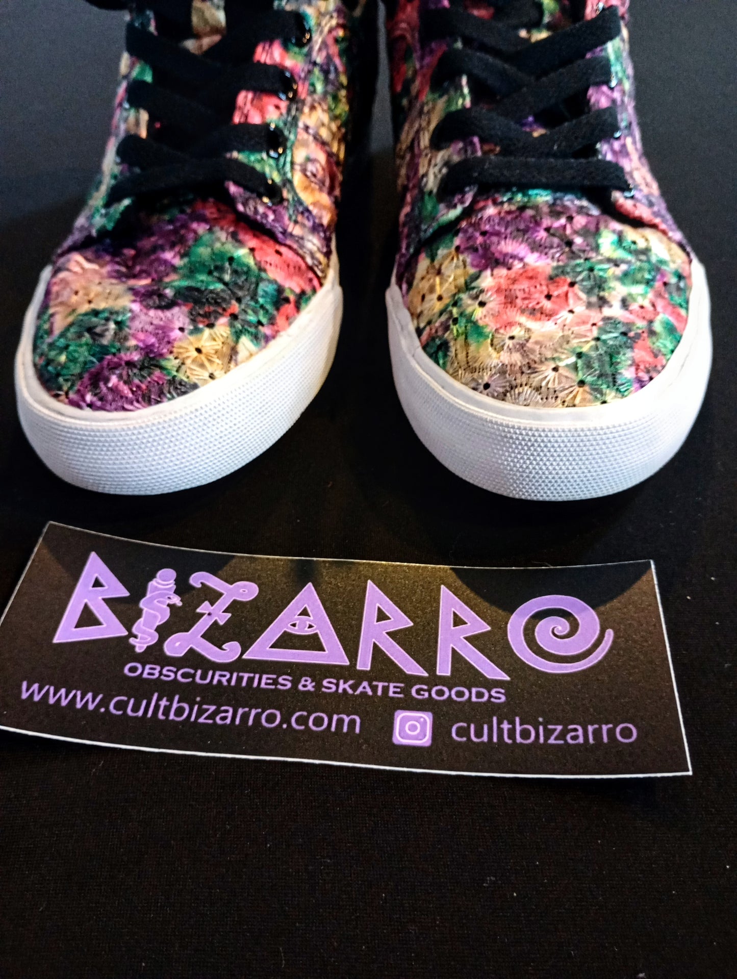 Supra OG Skytop Women's Rainbow Floral Shoes 7.5 (Pre-owned)