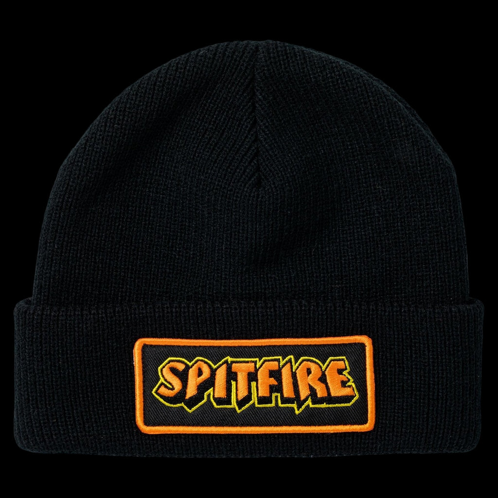 Spitfire Hellfire Cuff Black Beanie