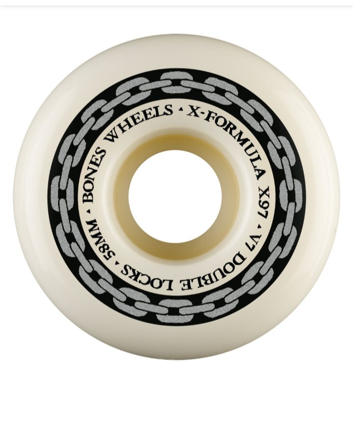Bones X-Formula "Double Locks" V7 Skate Wheels 58mm X97 (97a)