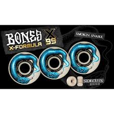 Bones X-Formula Sidecuts Smokin' Snake Wheels 55mm X99