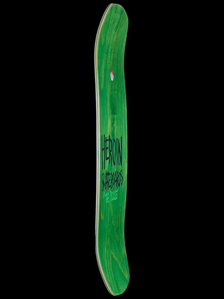 HEROIN "The Pickle" Wide Shaped Skate Deck 12"