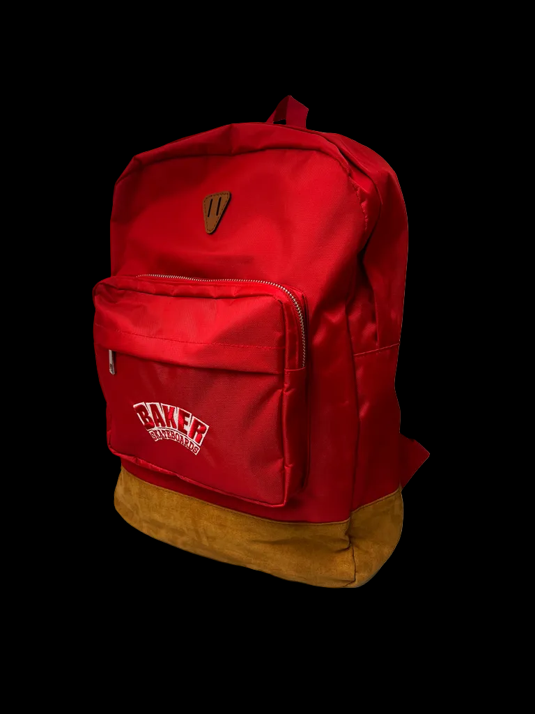 Baker Skateboards "Arch" Red Skate Backpack Travel Bag