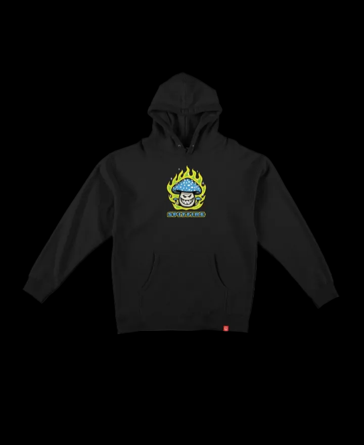 Spitfire Mushroom Bighead Black Pullover Hoodie