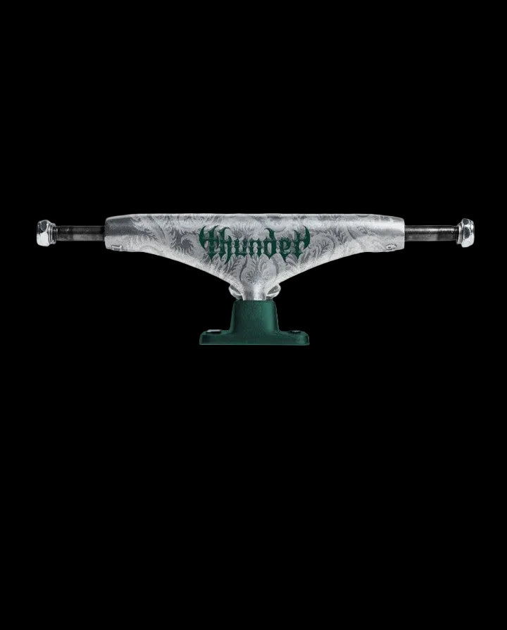 Thunder T-II Catalyst Regen Silver/Green High Performance Skate Trucks
