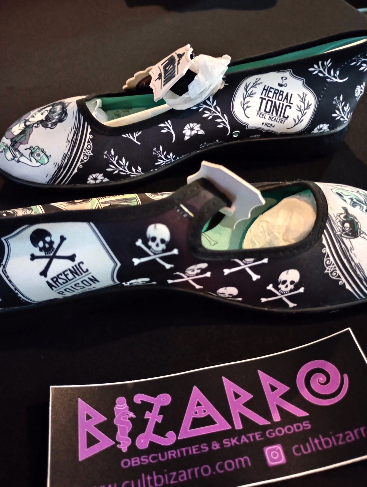 Hot Chocolate Design (Dark Chocolate) Chocolaticas® flats (Retired) Victorian Goth Shoes