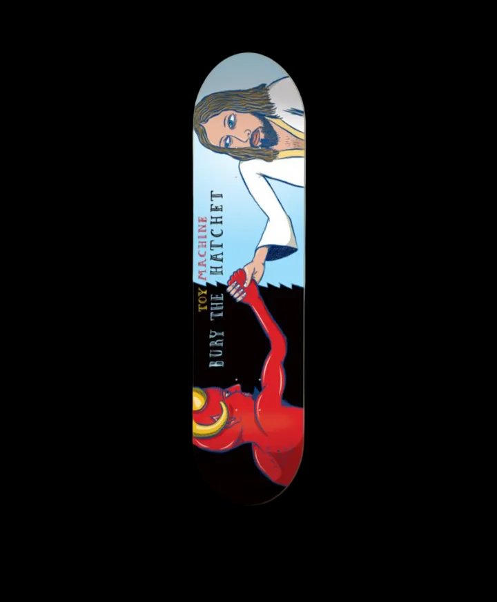 Toy Machine Bury The Hatchet Symmetrical Twin Tail Skate Deck