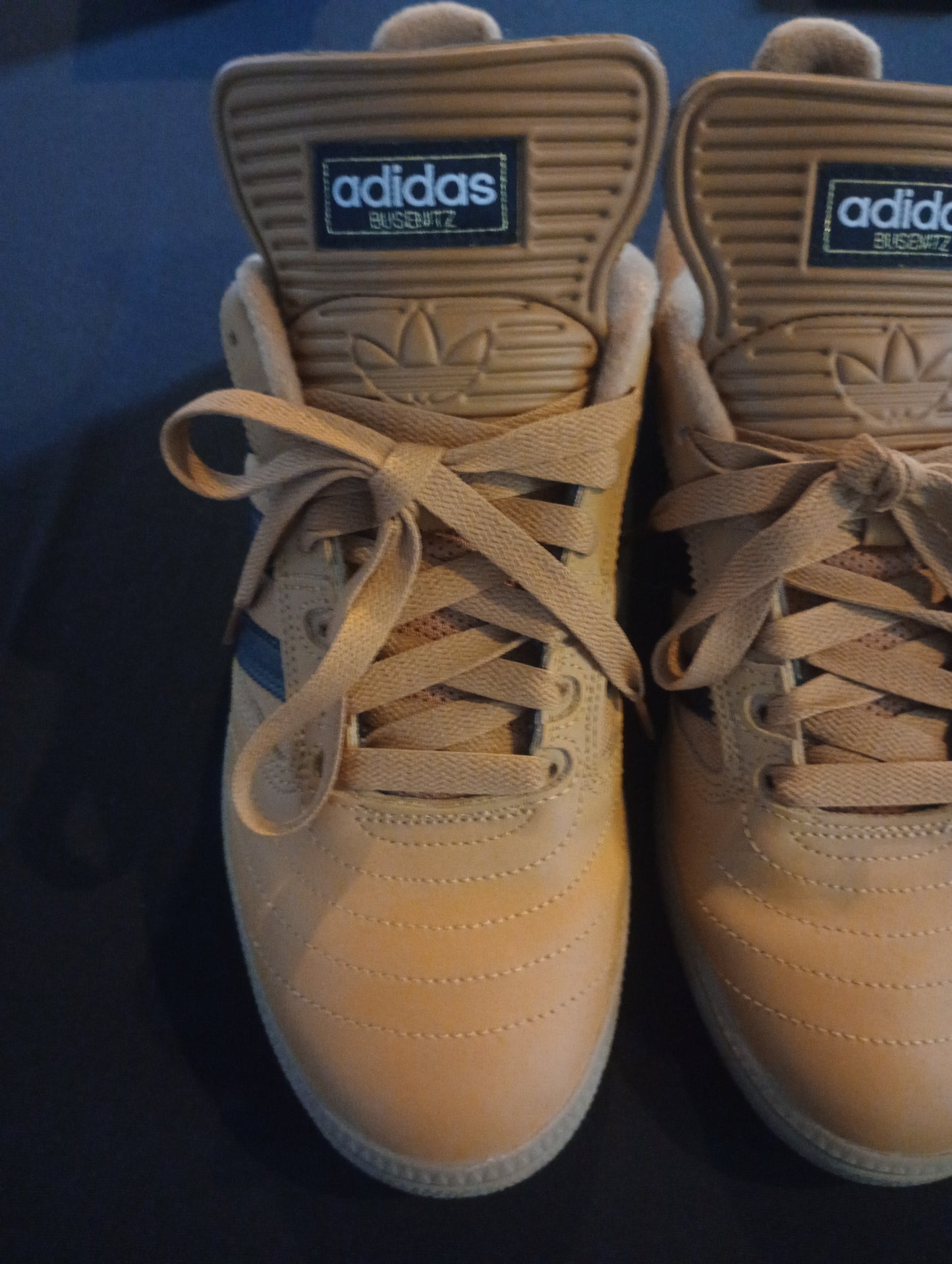 Adidas Busenitz Pro (Pre-Owned -Mint) Mesa Peanut Brown/Black/Gum Low skate shoes