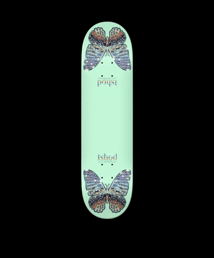 Real "Mariposa" Sea Foam Twin Tail Ishod Wair Pro Skate Deck 8.5"