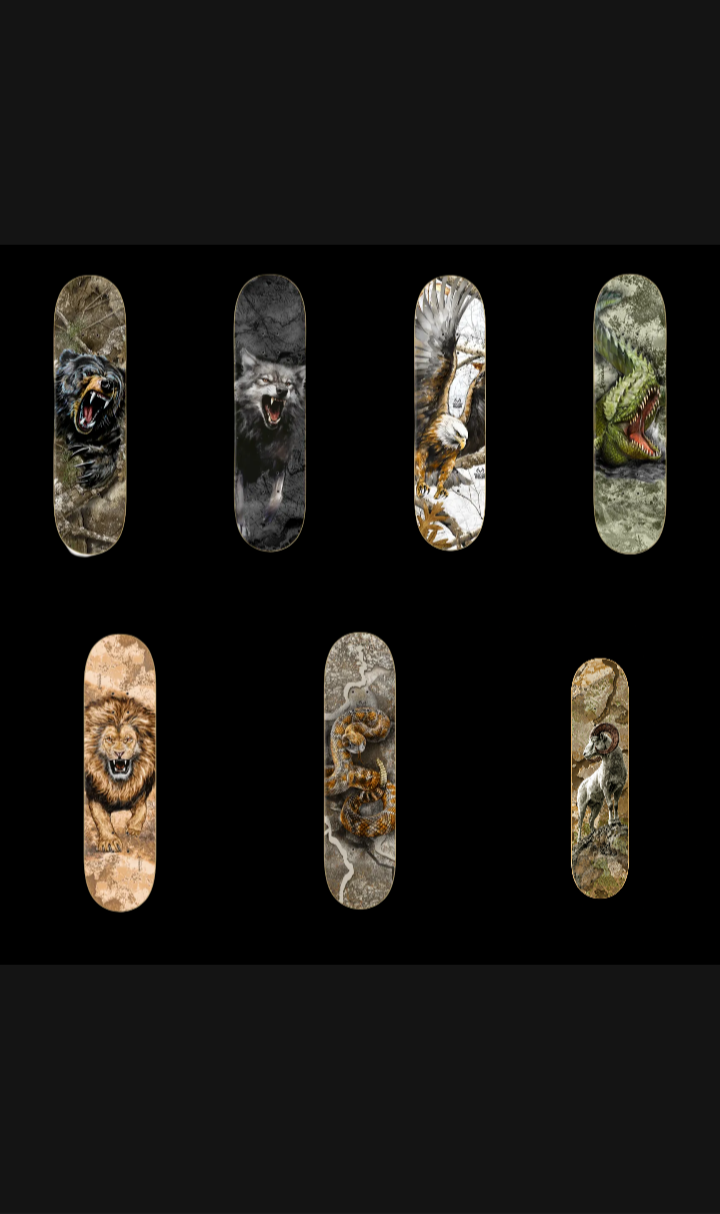 Zero Skateboards x RealTree Entire Pro Collection Thomas, Dern, Sheckler, Arunski, Sandoval, Burleigh, Reyes 7 Skate Deck Full Set