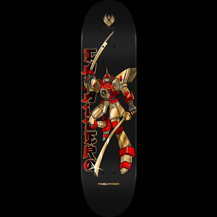 Powell Peralta "Gundam" Flight Black/Gold Foil Shape 244 Steve Caballero Pro Skate Deck 8.5"