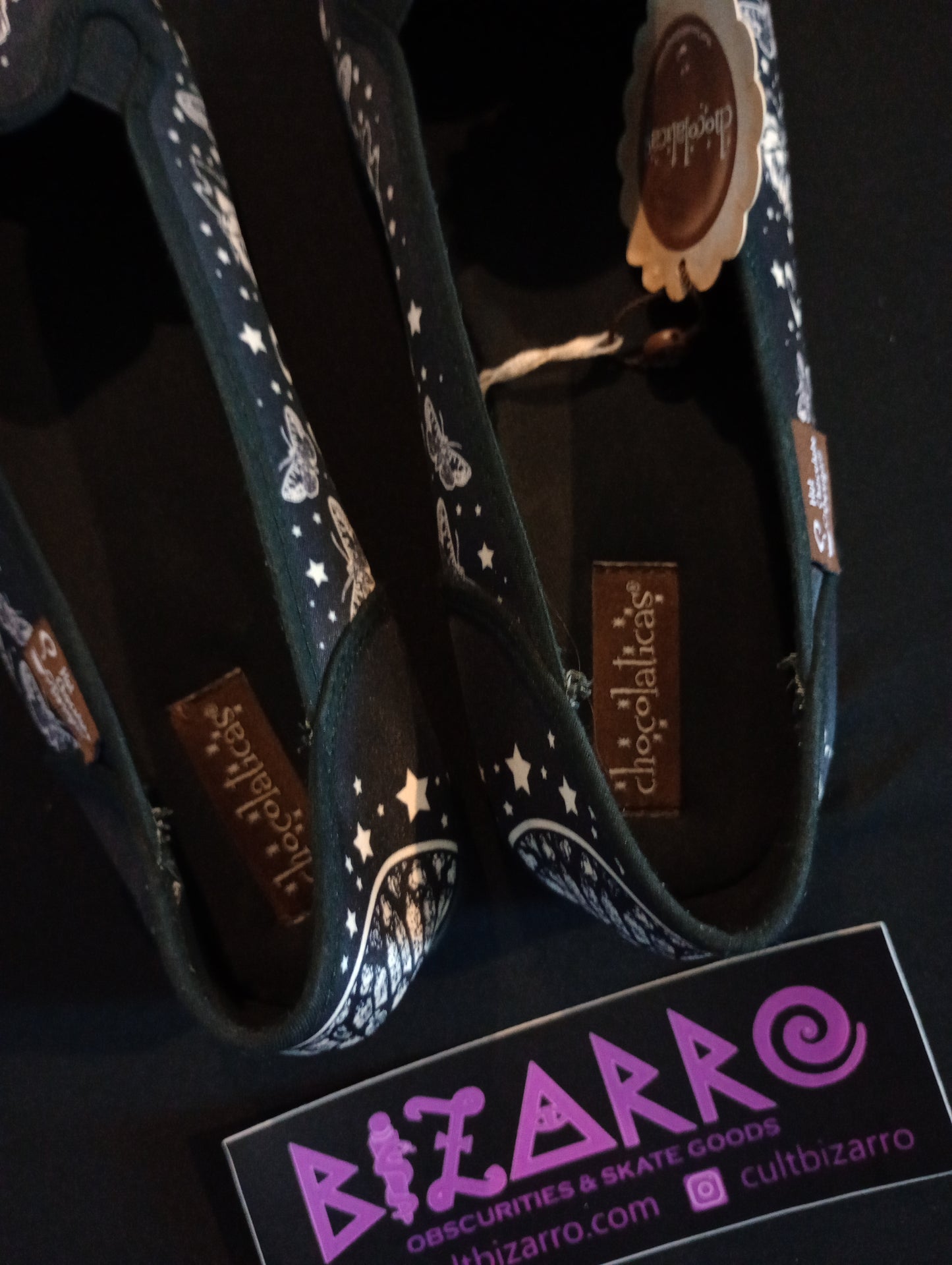 Hot Chocolate Design (Dark Chocolate) Chocolaticas® (Retired) Flats Praying Skeleton Angels Mary Jane Shoes